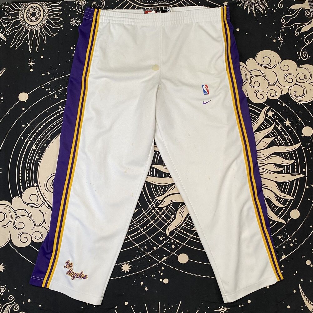 Nike Los Angeles Lakers NBA Player Owned #61 Basketball Pants Mens Large